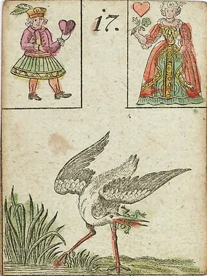 A Cegonha, carta 17 do baralho cigano