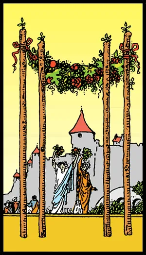 Asaların Dörtlüsü tarot kartı