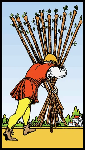 Asaların Onlusu tarot kartı