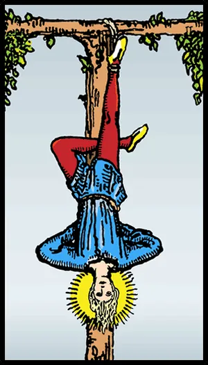 Asılan Adam tarot kartı