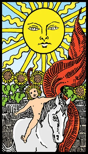 Güneş tarot kartı