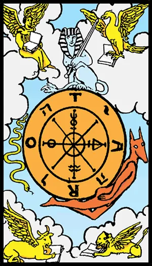 Kader Çarkı tarot kartı