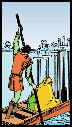 Kılıçların Altılısı tarot kartı