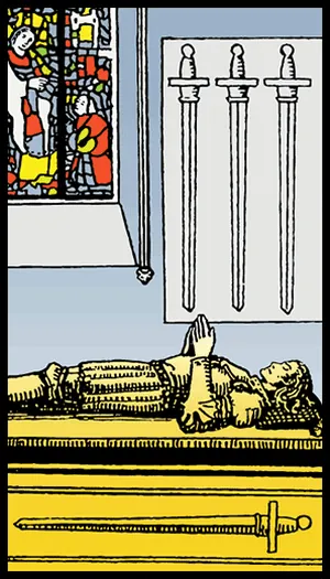 Kılıçların Dörtlüsü tarot kartı