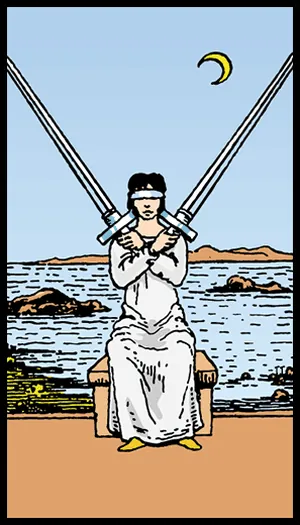 Kılıçların İkilisi tarot kartı