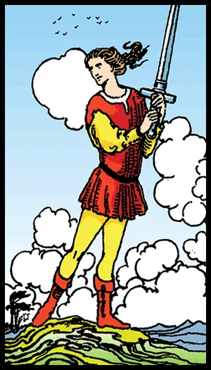 Kılıçların Uşağı tarot kartı