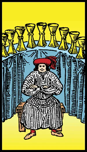 Kupaların Dokuzlusu tarot kartı