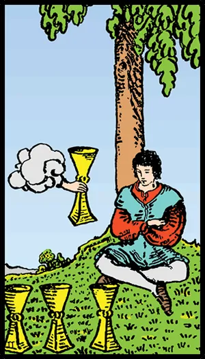 Kupaların Dörtlüsü tarot kartı