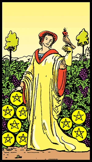 Tılsımların Dokuzlusu tarot kartı